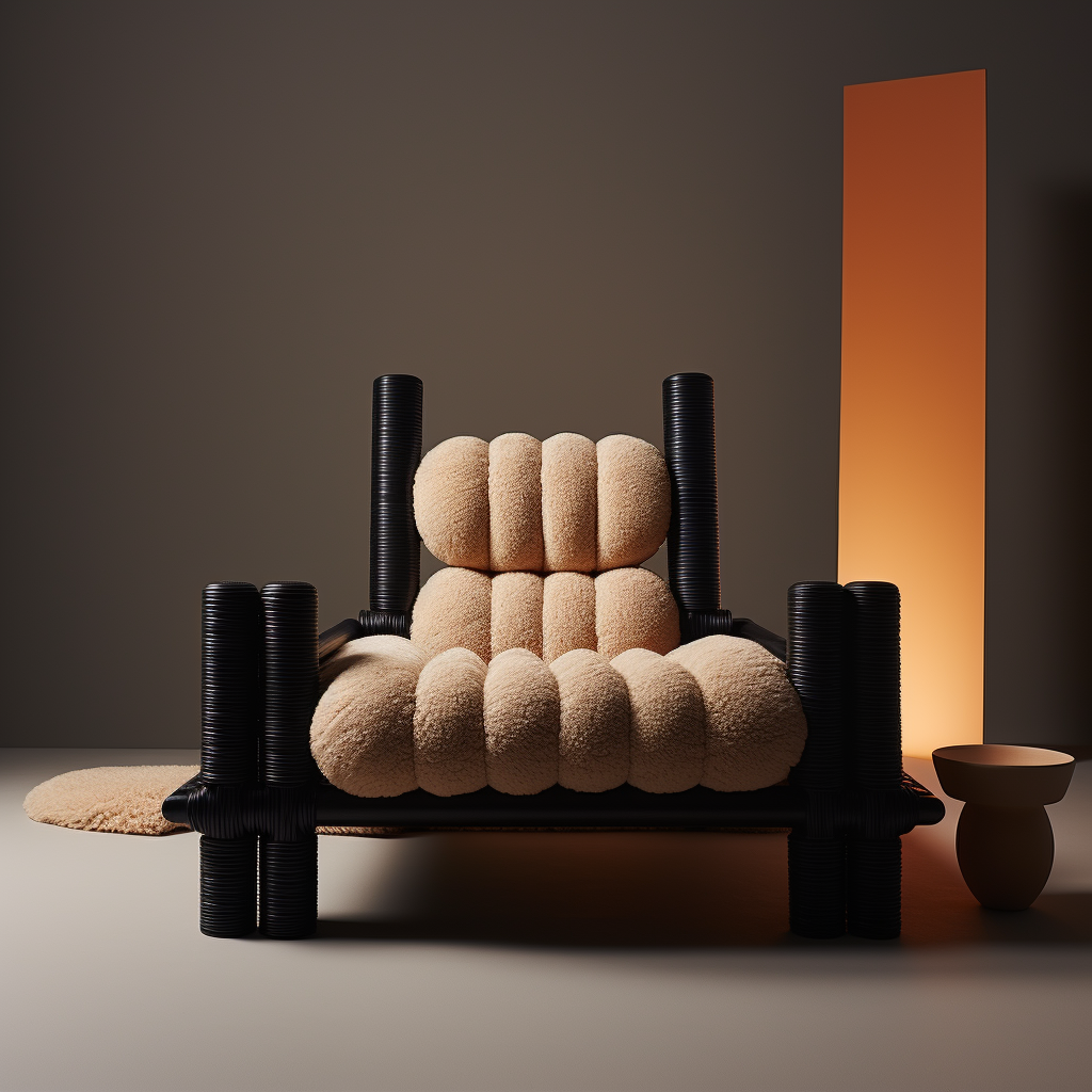 Pièce sculpturale fonctionnelle créée par Studio KI à Paris — design collectible présenté à Art Basel Paris